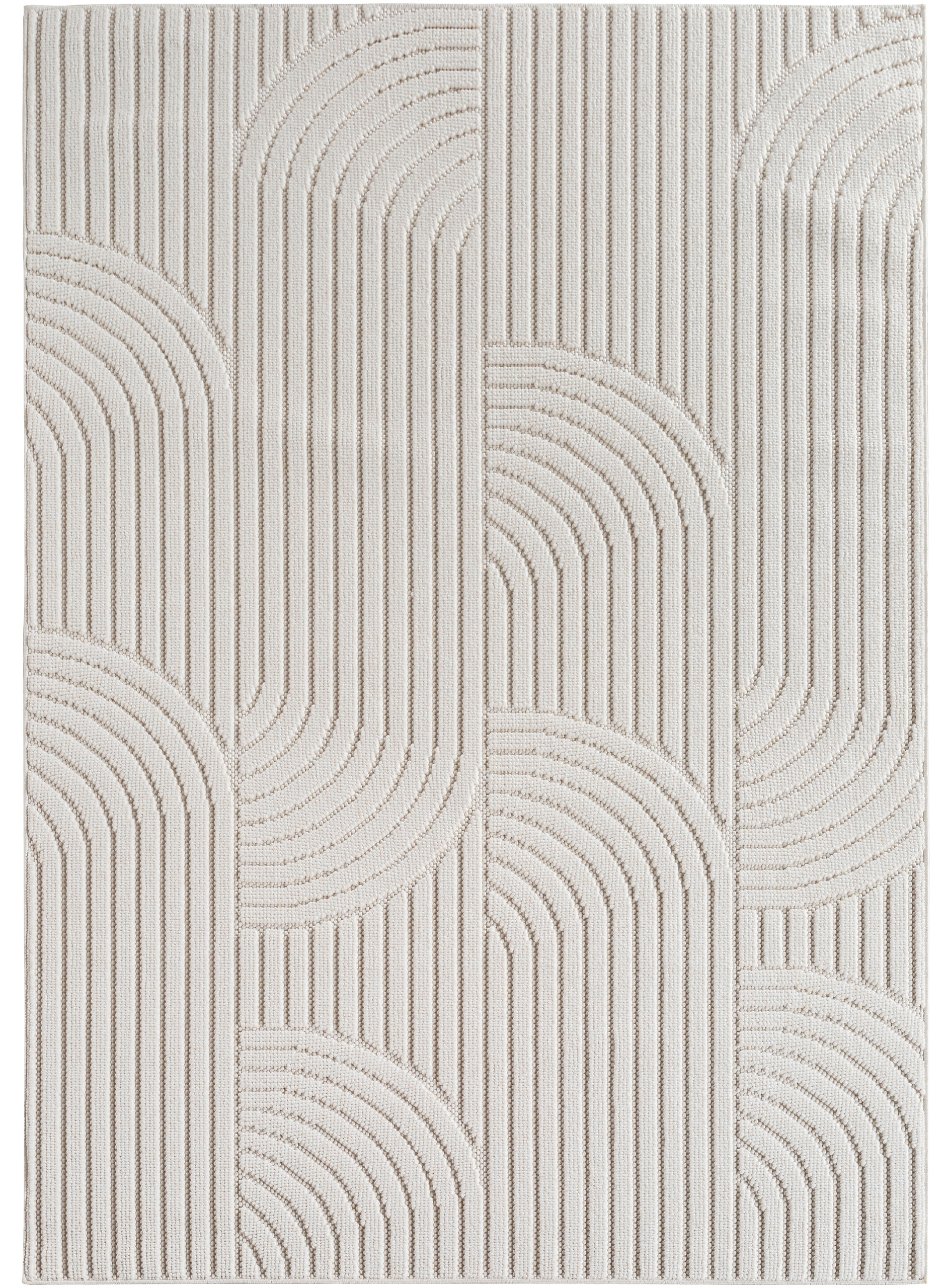 Ayyildiz Kurzflorteppich HELIX creme B/H/L: ca. 120x0,7x170 cm