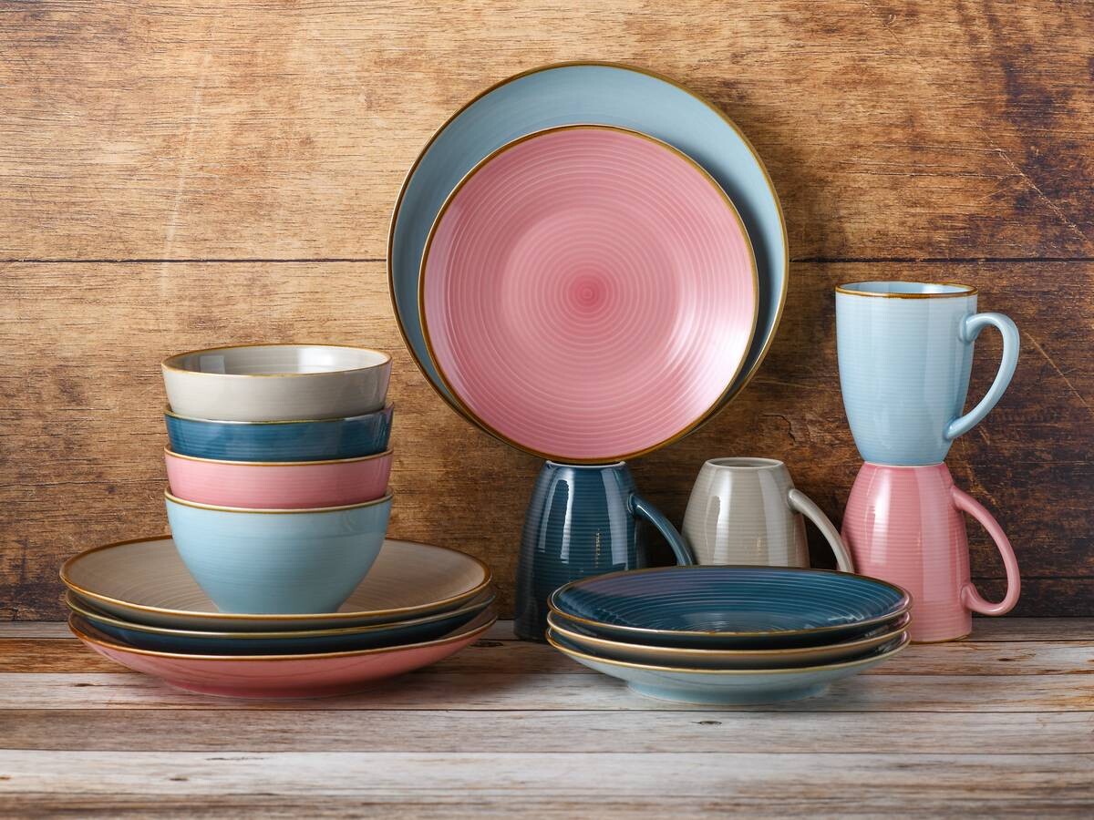 CreaTable Kombiservice COSY DAY bunt Steinzeug 16 tlg.