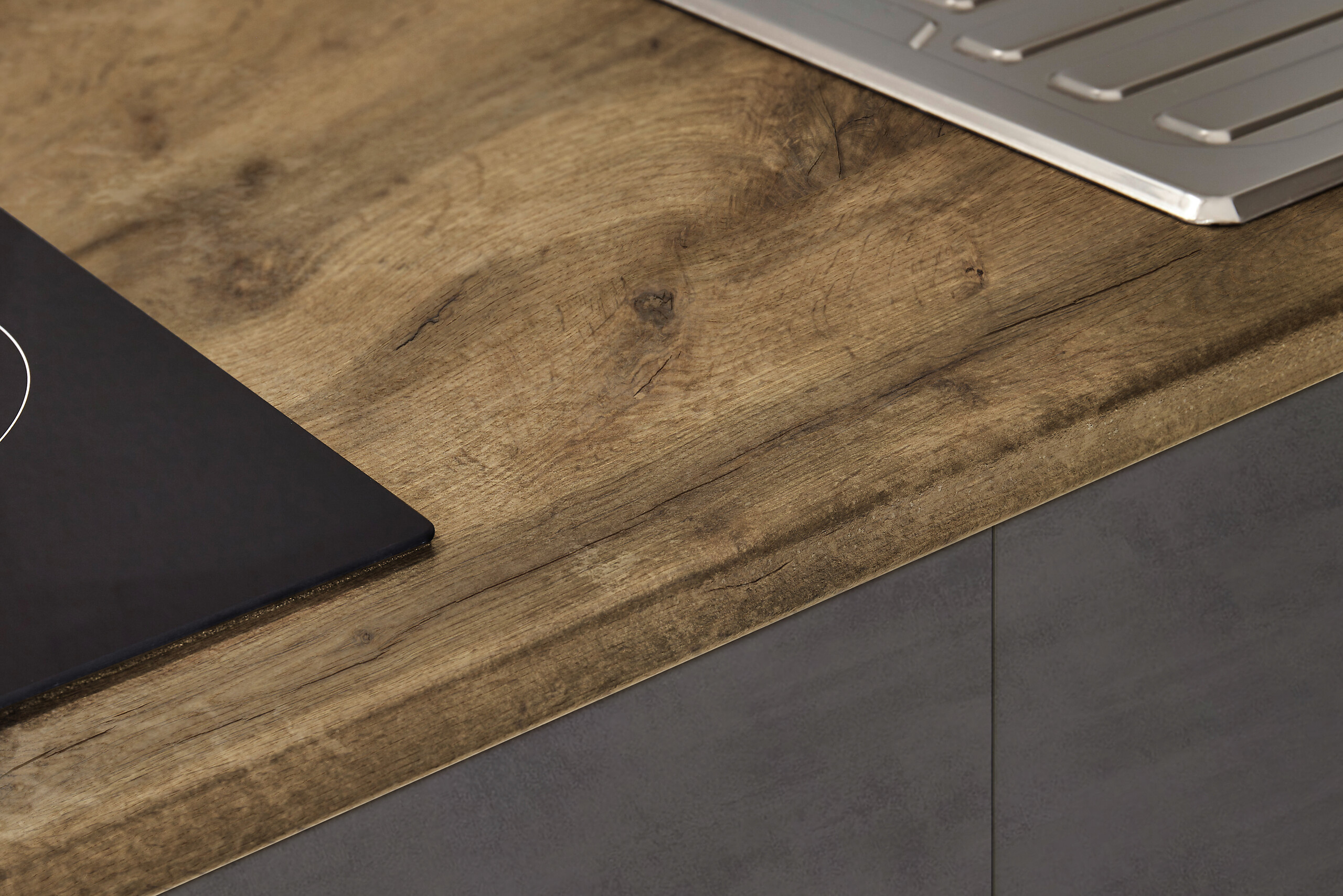 Küchenblock Style anthrazit B/T: ca. 260x60 cm