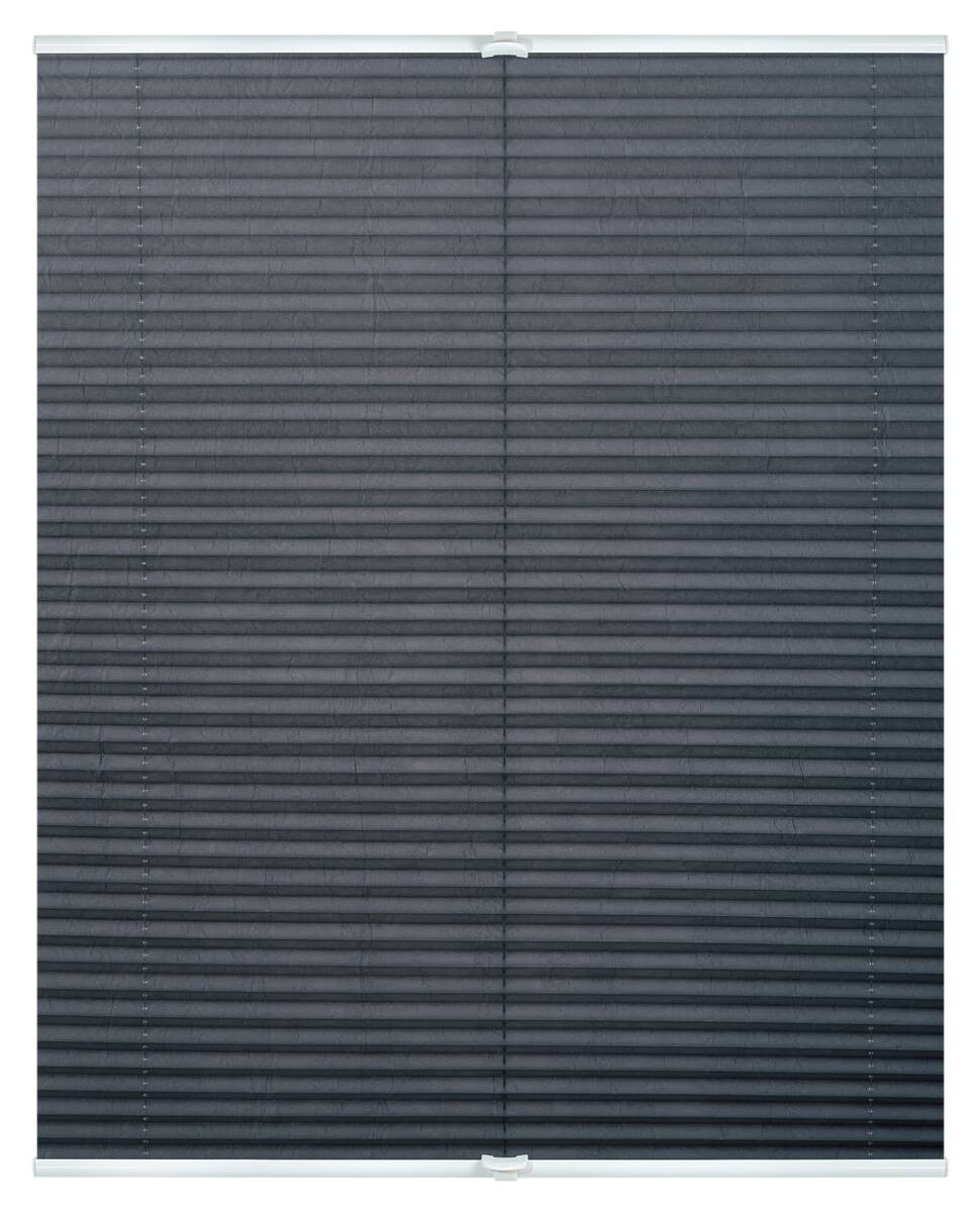 LICHTBLICK Spannplissee grau B/L: ca. 90x130 cm