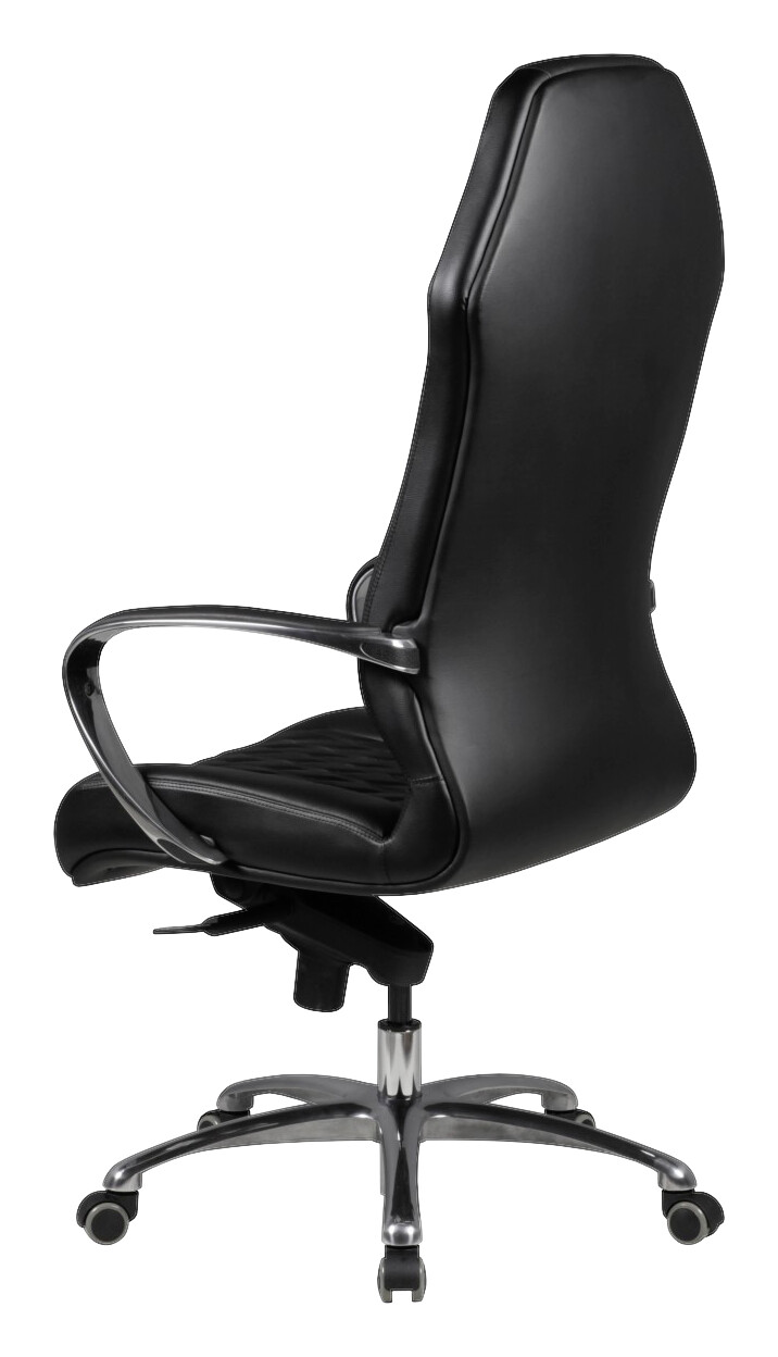 Drehstuhl schwarz Leder