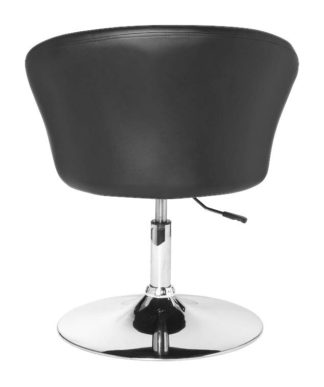 Drehstuhl schwarz Kunstleder Metall