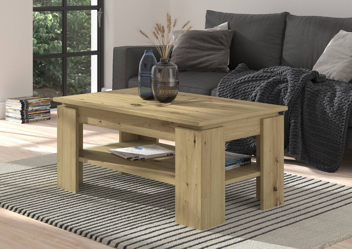 xonox.home Couchtisch Titan Eiche Artisan B/H/T: ca. 100x45x60 cm