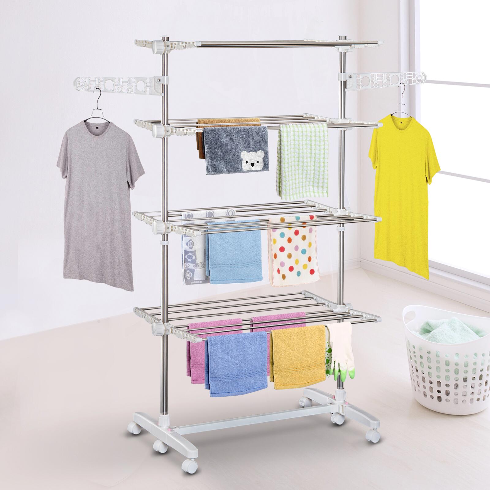 HOMCOM Wäscheständer silber HOMCOM Wäscheständer silber