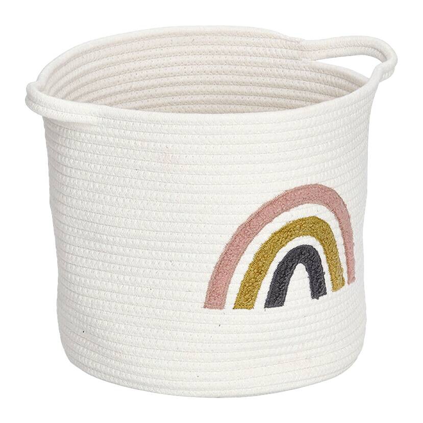 Zeller Korb Rainbow multicolor Baumwolle B/H/L: ca. 32x28x32 cm