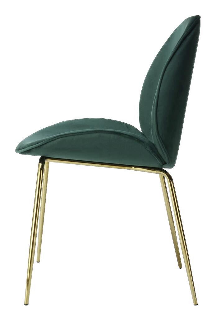 Stuhl Charlize 100 2er grün Microfaser B/H/T: ca. 48x87x59 cm