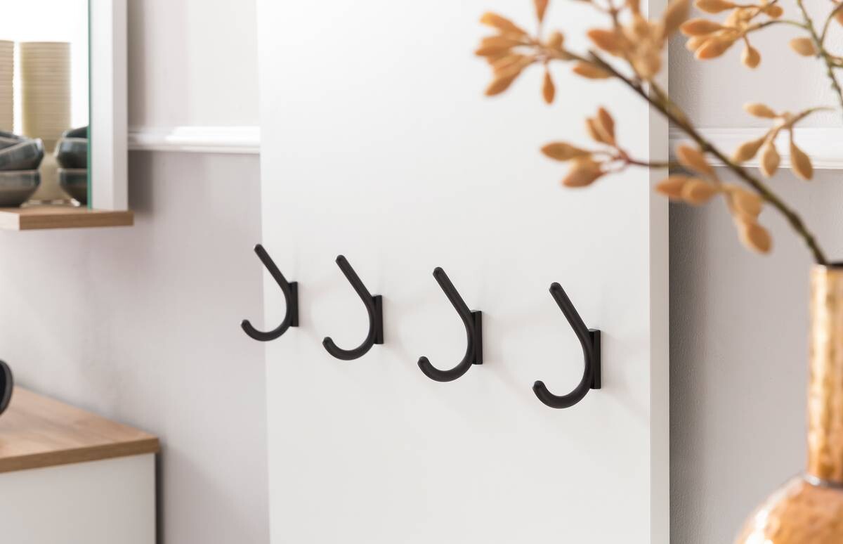 Wandpaneel Jelda weiß matt Eiche Landhaus Nachbildung B/H/T: ca. 50x110,6x19,9 cm