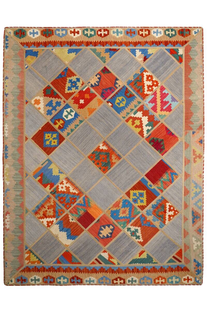 PersaTepp Teppich Kelim Tekkehdouz bunt B/H/L: ca. 150x1x200 cm