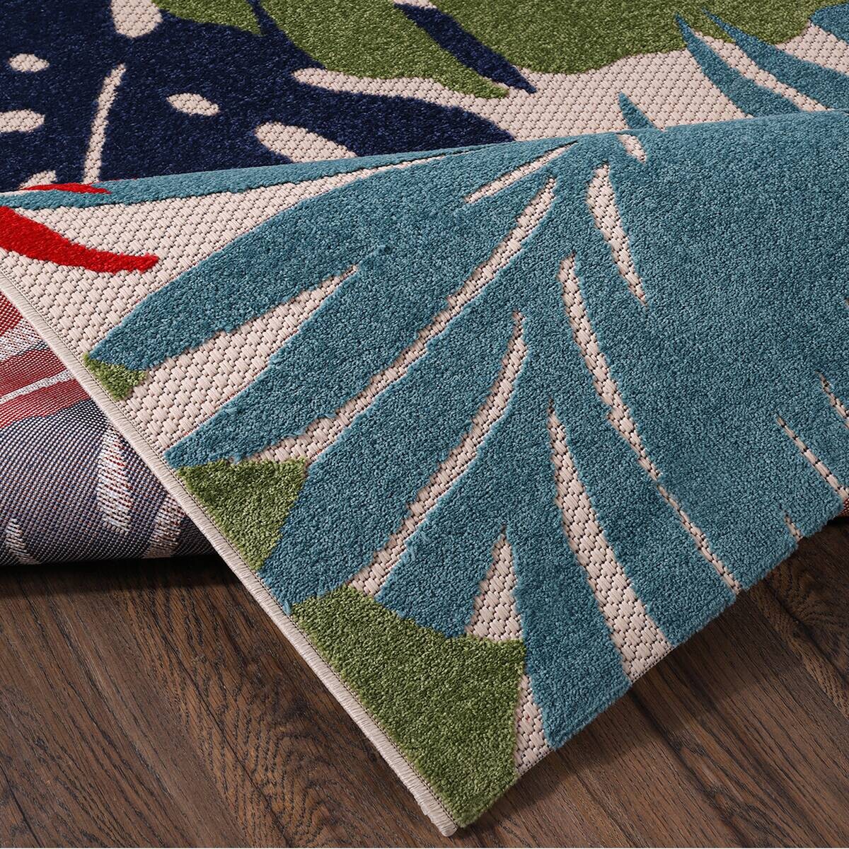 Sanat Outdoorteppich FLORAL bunt B/L: ca. 80x150 cm