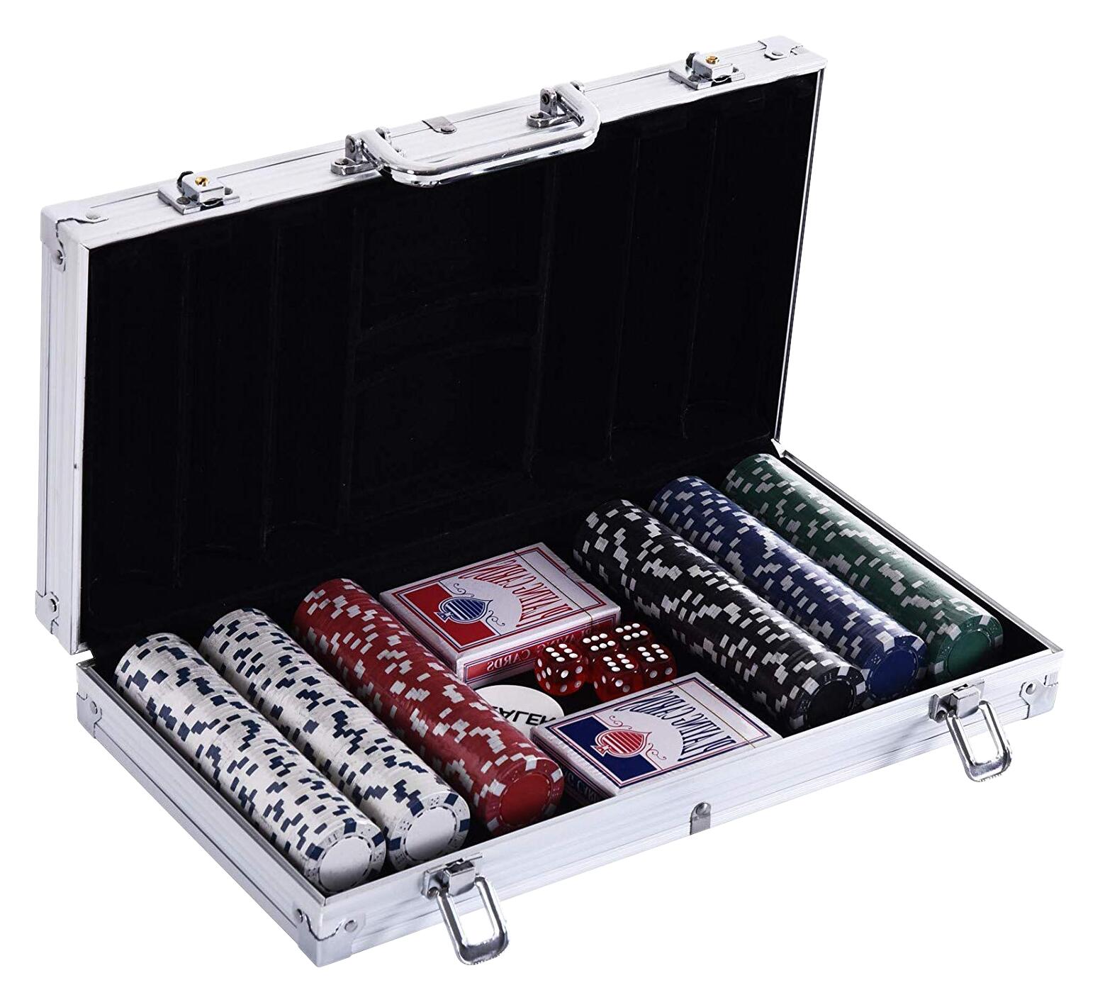 HOMCOM Pokerkoffer B/H/L: ca. 20,5x6,5x38 cm