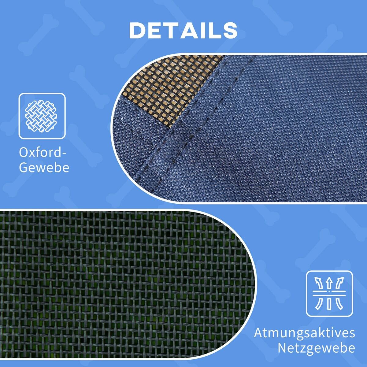 PawHut Hunde-Zubehör dunkelblau Polyester B/H/L: ca. 92x122x108 cm