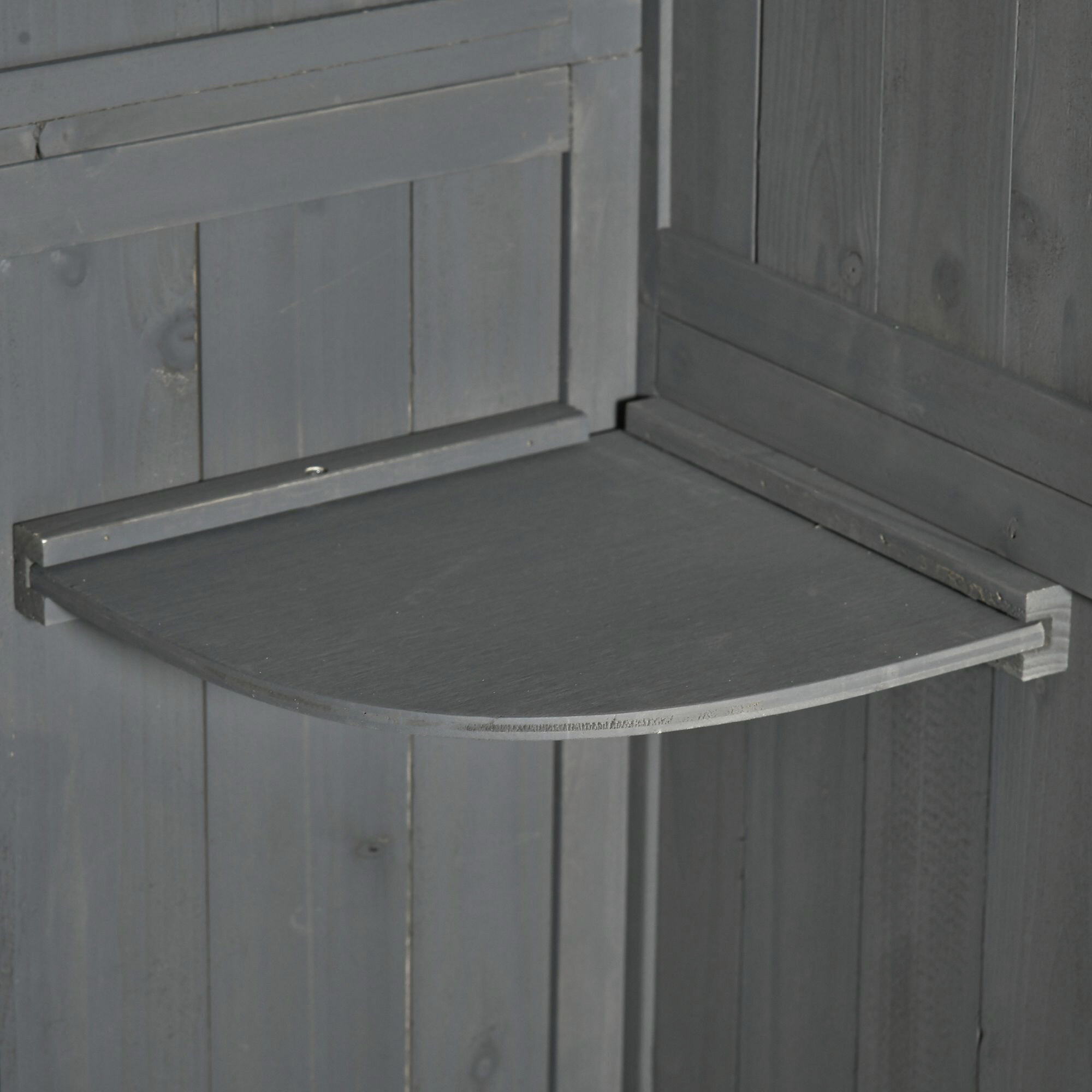 Outsunny Gartenhaus grau B/H/L: ca. 54x179x77 cm