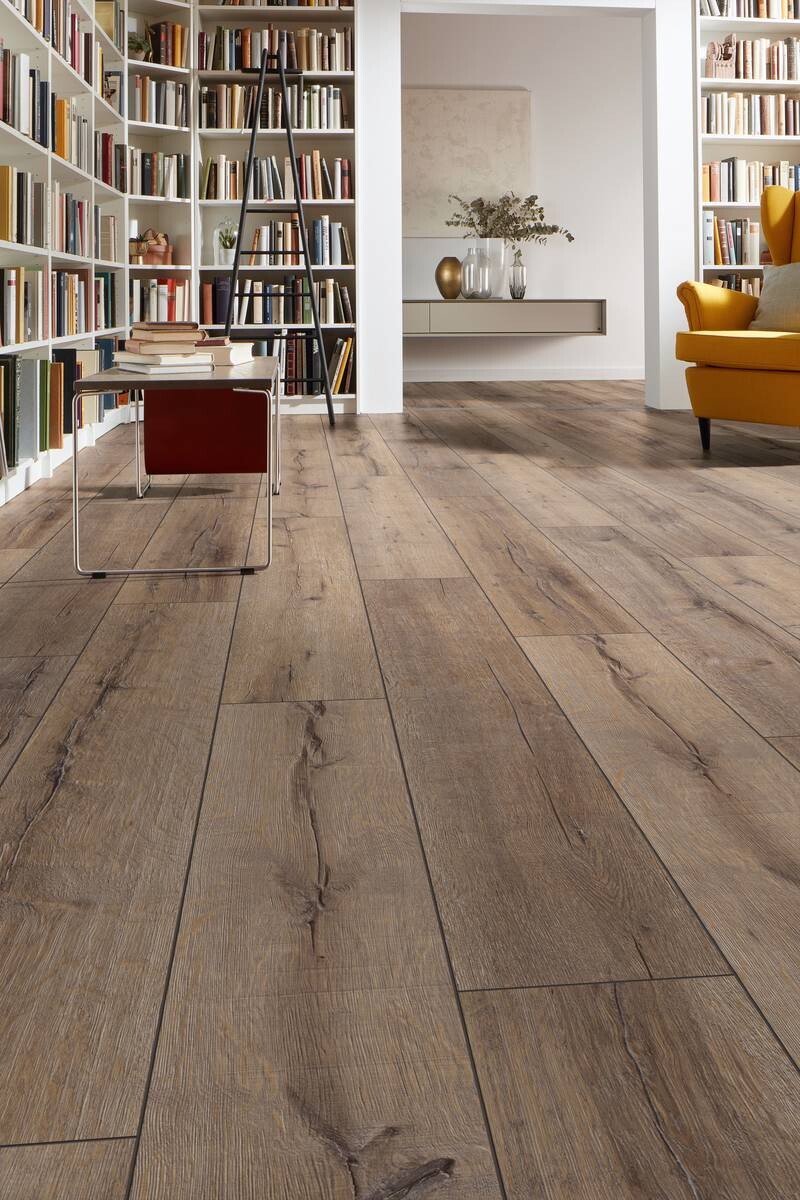 Laminatboden Rift Oak ca. 2,694 m² im Paket  B/L: ca. 24,4x138 cm pro Paket