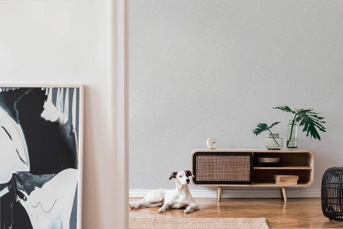 A.S.Creation Vliestapete grau weiß B/H/D: ca. 53x1005x8,3 cm