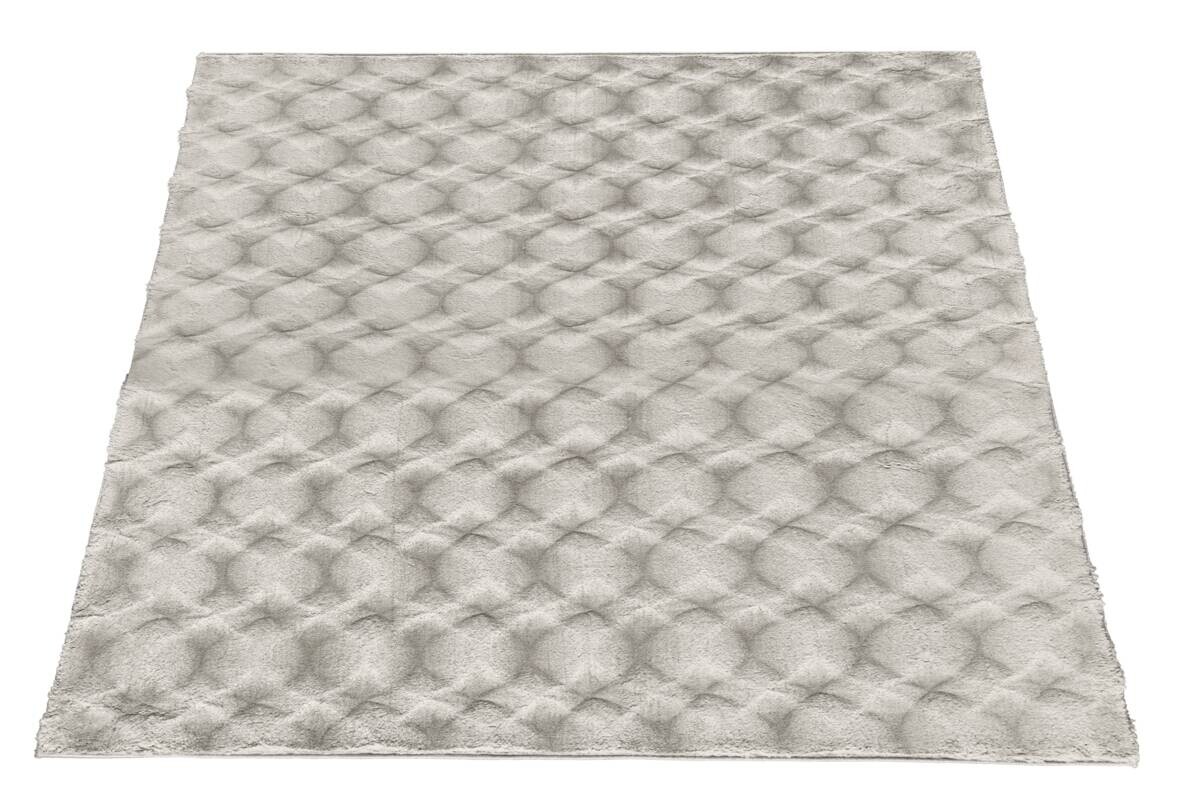 Fellimitat Diamond silber B/L: ca. 80x150 cm