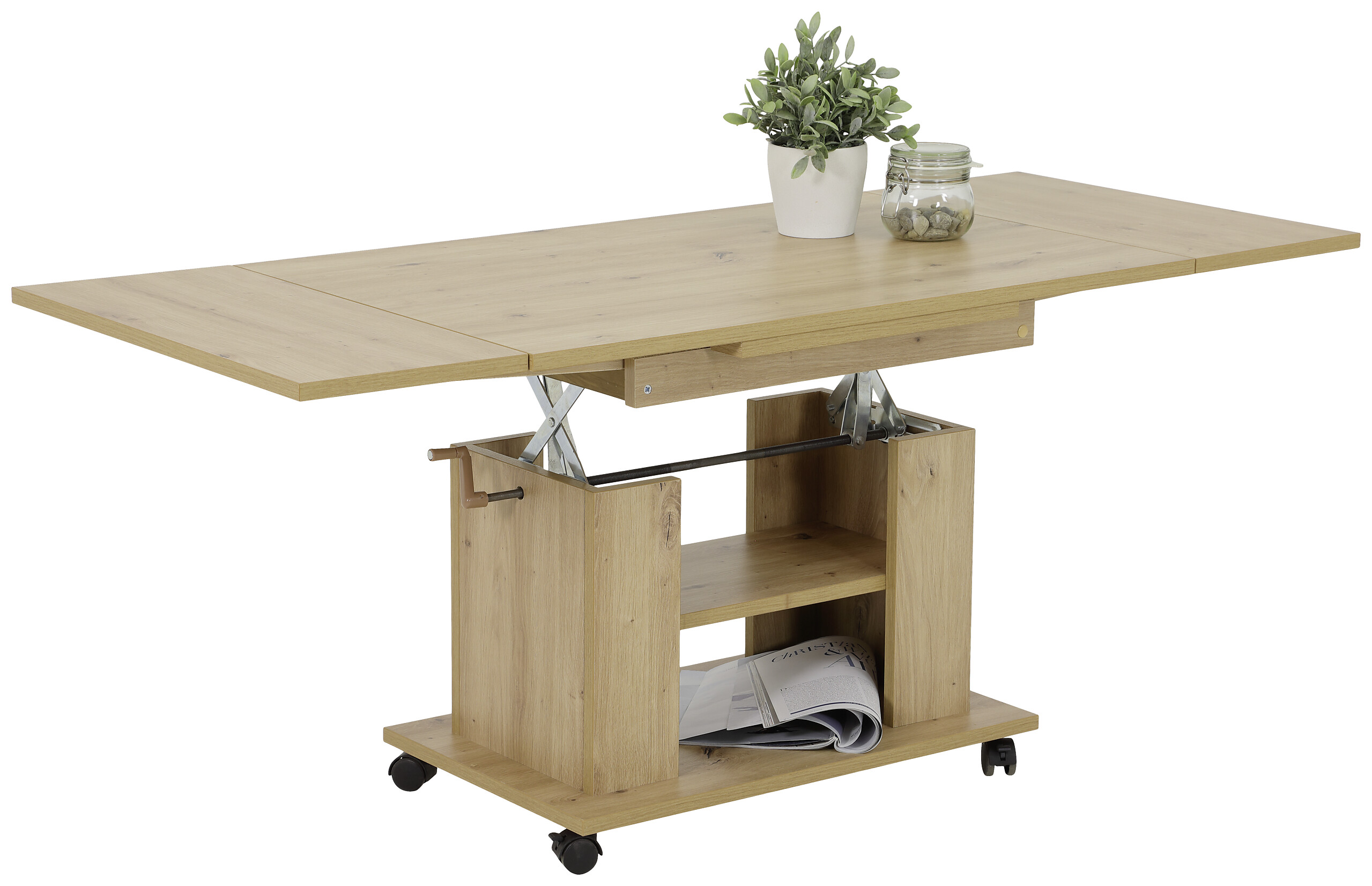 Hela Couchtisch JAKOB Eiche Artisan Holzwerkstoff B/H/T: ca. 90x51x60 cm
