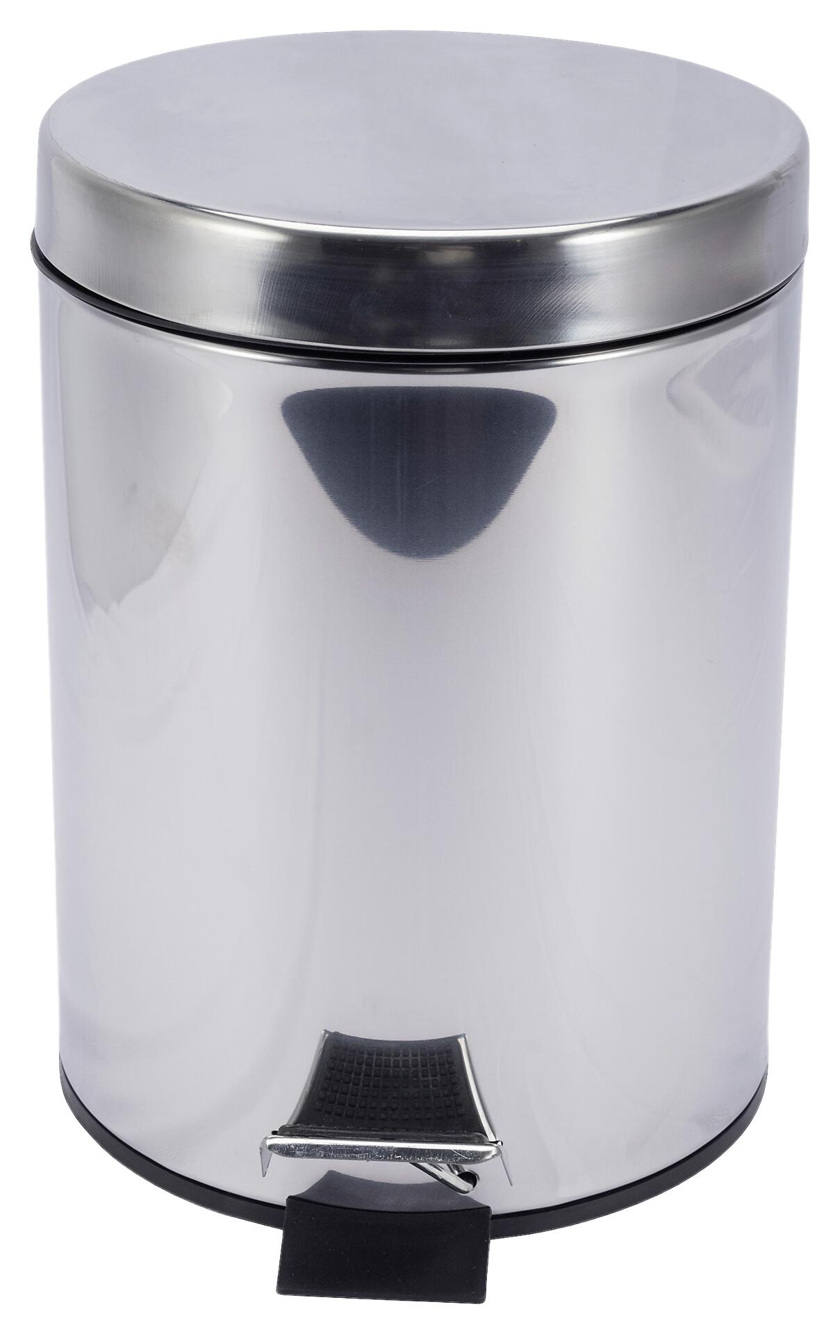 POCOline Treteimer silber Edelstahl B/H: ca. 20,5x27 cm