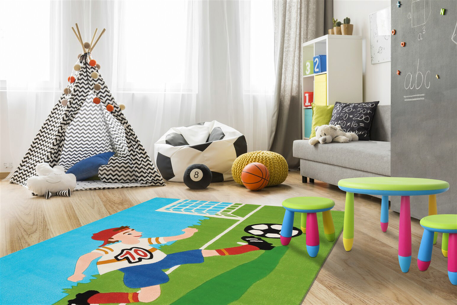 Arte Espina Kurzflorteppich Joy 4090 mehrfarbig B/L: ca. 110x160 cm