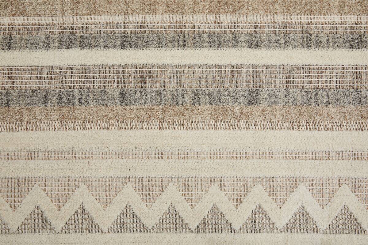 Webteppich Crosby Cremegrau B/L: ca. 80x150 cm