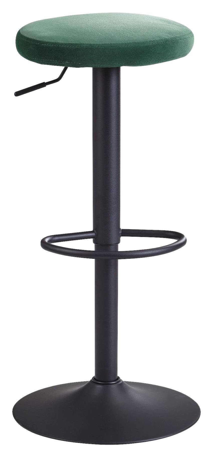 Barhocker grün Stoff B/H/T: ca. 40x58x40 cm