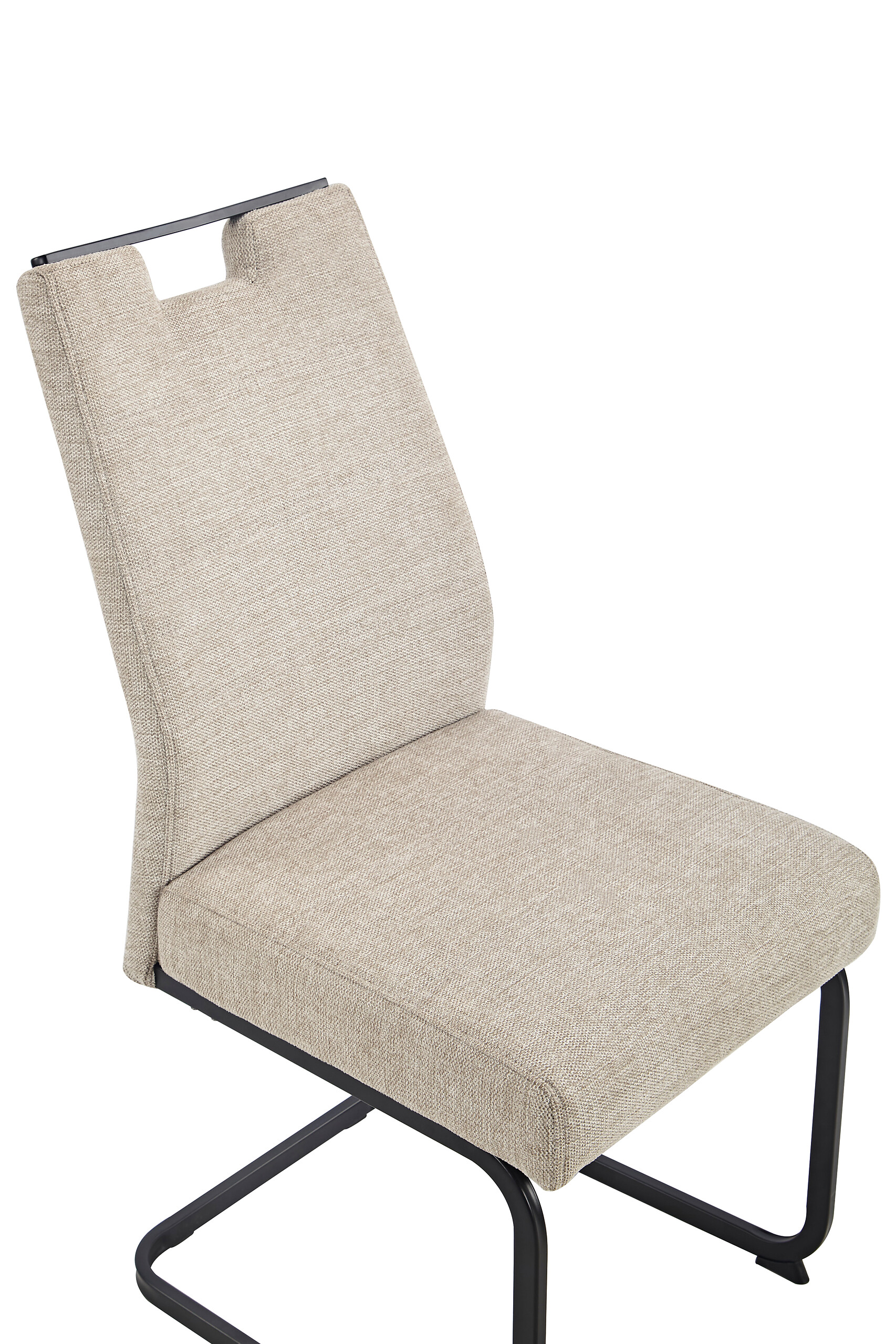 Schwingstuhl Kerstin II beige Webstoff B/H/T: ca. 47x100x65 cm