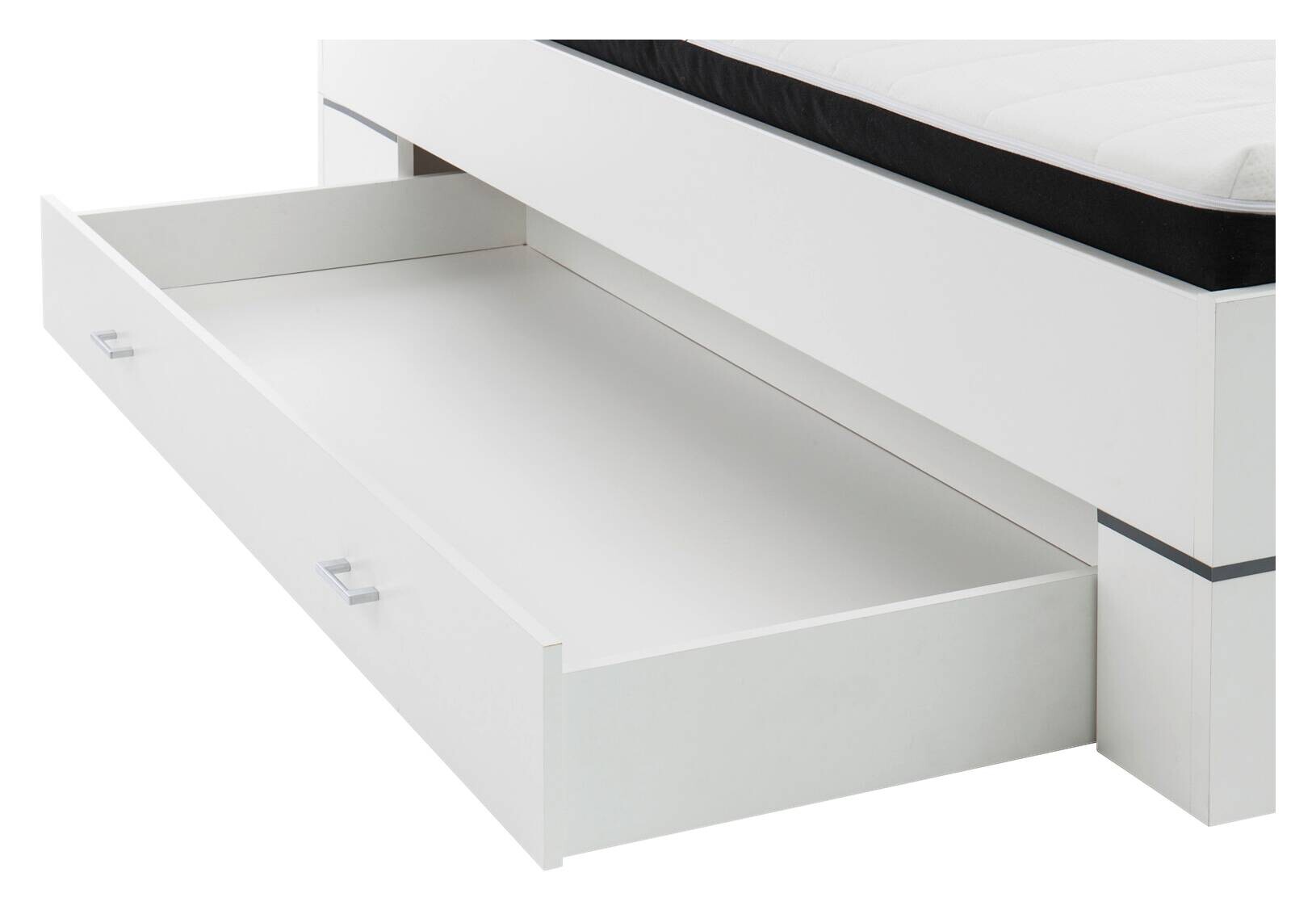 Futonbett Letana weiß Liegefläche B/L: ca. 140x200 cm