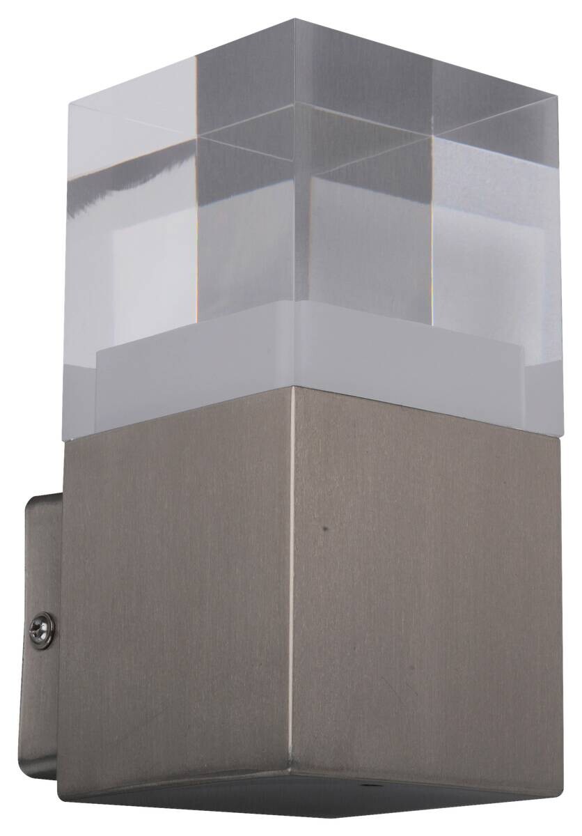 LED-Außenwandleuchte 1097450 silber B/H/T: ca. 10,5x16x8 cm