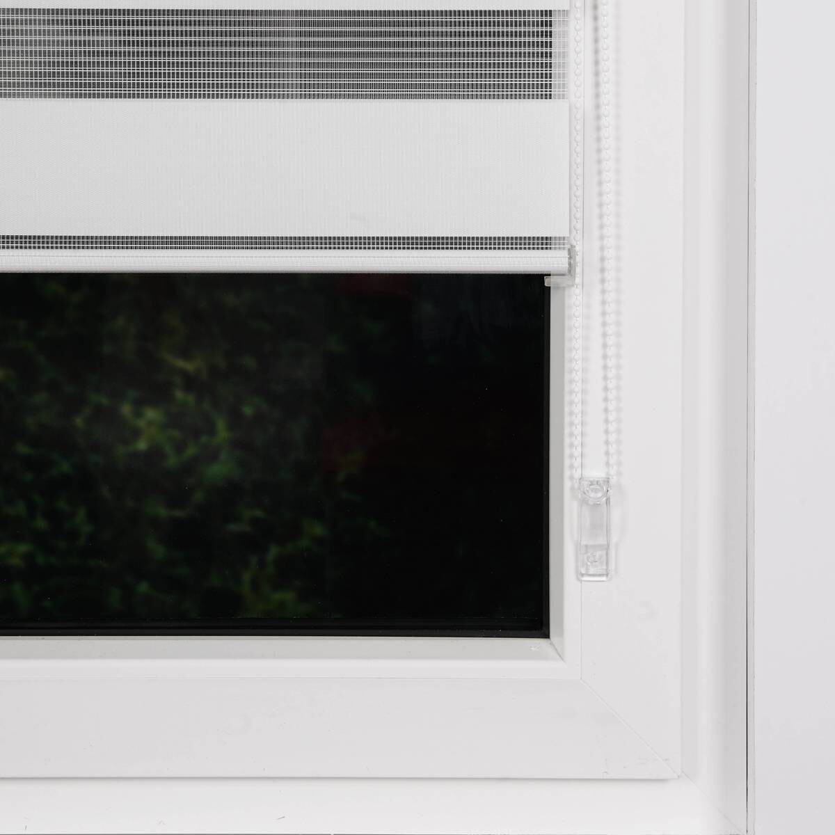 Doppelrollo Just weiß B/L: ca. 140x160 cm