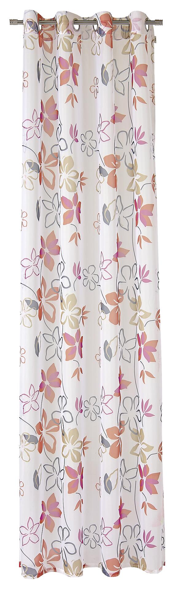 Esprit Ösenvorhang E-Joy rot B/L: ca. 140x250 cm