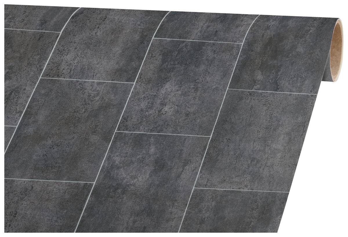 Vinylboden Iconik schwarz Fliese B: ca. 400 cm pro m²