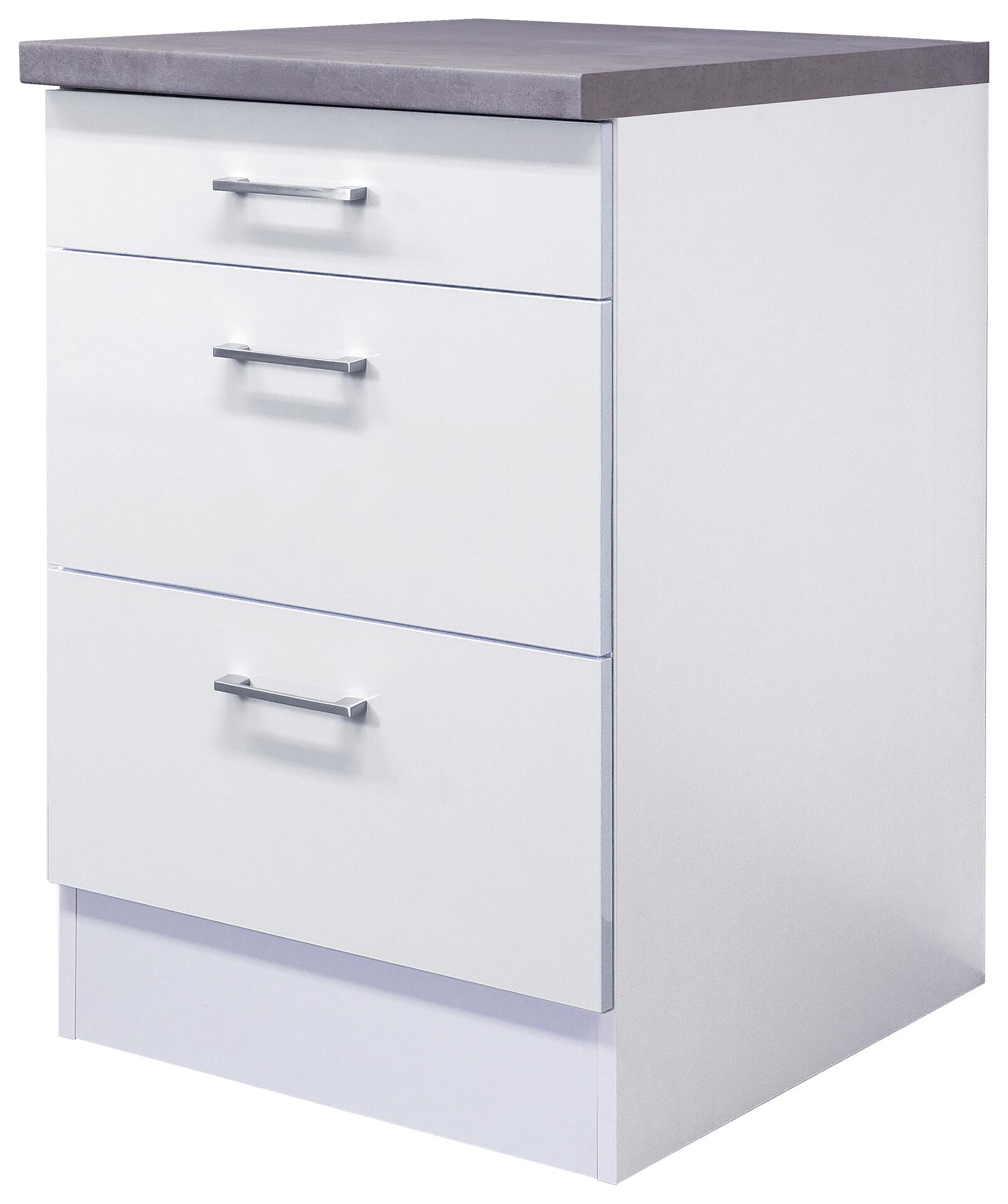 Auszugsschrank Lucca weiß matt B/H/T: ca. 60x85x60 cm