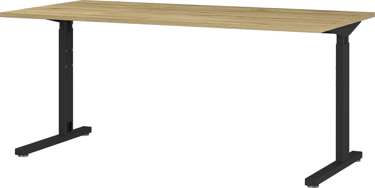 Schreibtisch 4252-582 Eiche Grand-Son Nachbildung schwarz B/H/T: ca. 160x80x80 cm Schreibtisch 4252-582 Eiche Grand-Son Nachbildung schwarz B/H/T: ca. 160x80x80 cm