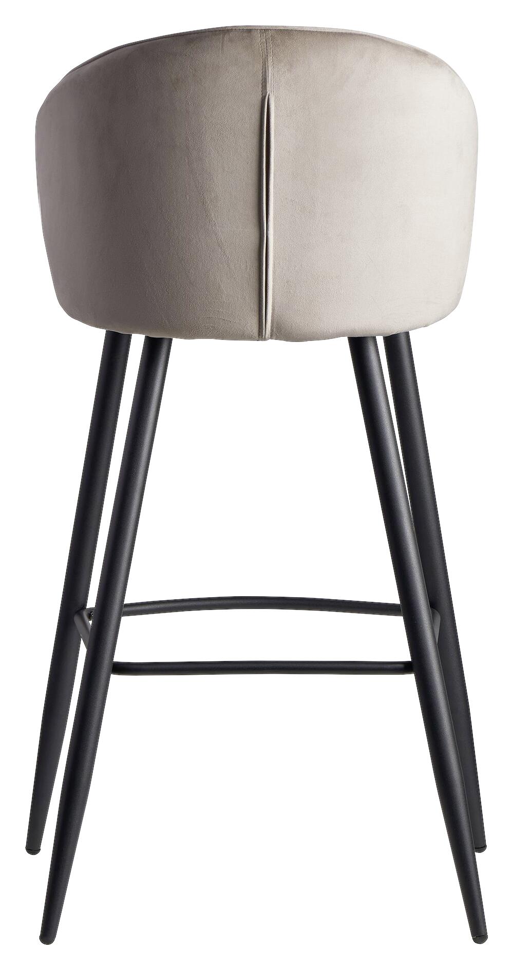 Barhocker beige Stoff B/H/T: ca. 56x102,5x52,5 cm