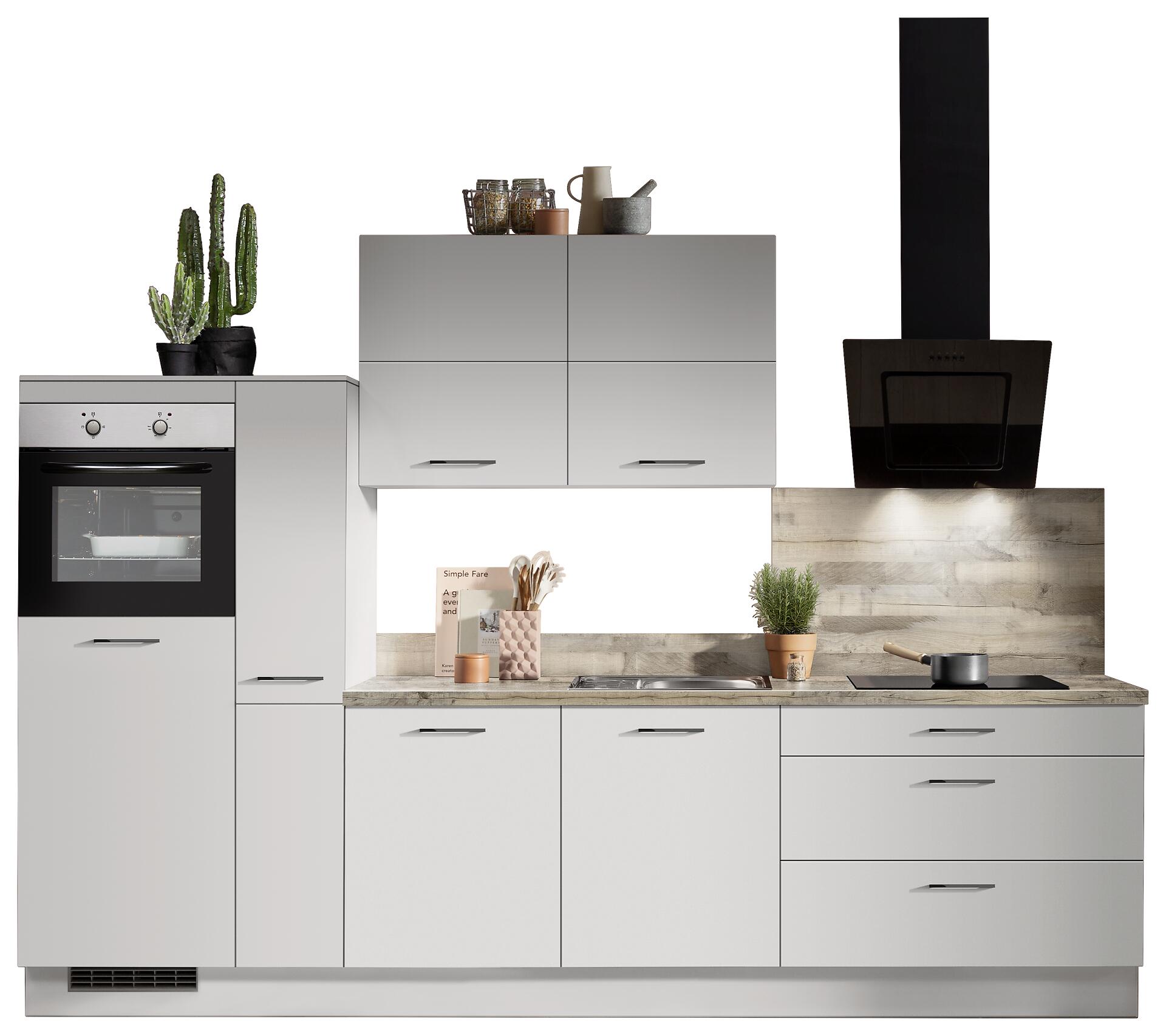 Impuls Küchenblock IP1200 Spacegrau B/T: ca. 310x60 cm