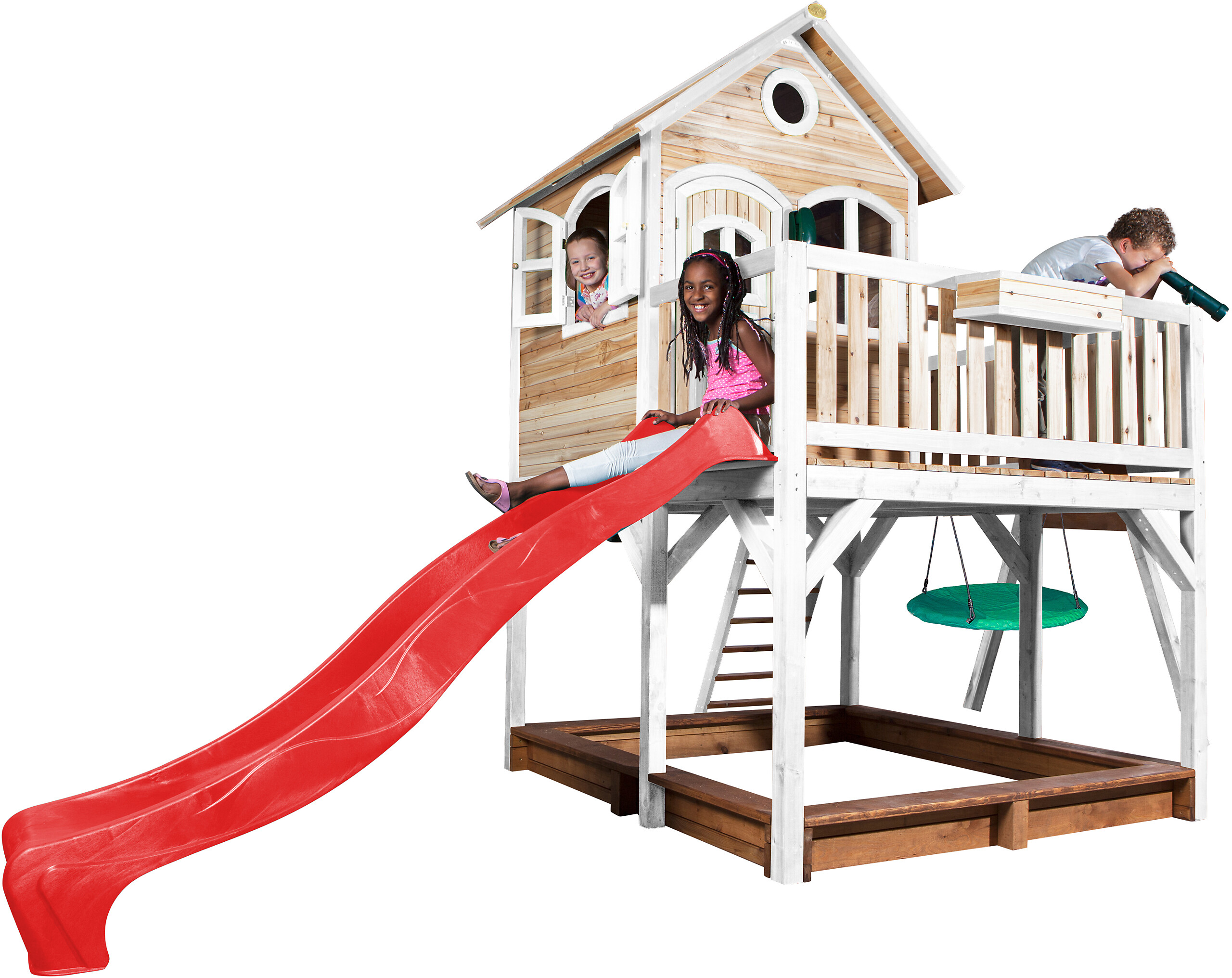 AXI Spielhaus Liam braun B/H/L: ca. 541x291x277 cm