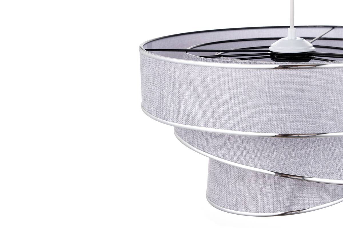 Opviq Pendelleuchte Couper silber grau B/H/T/L/D: ca. 40x72x40x40x40 cm E27 1 Brennstellen