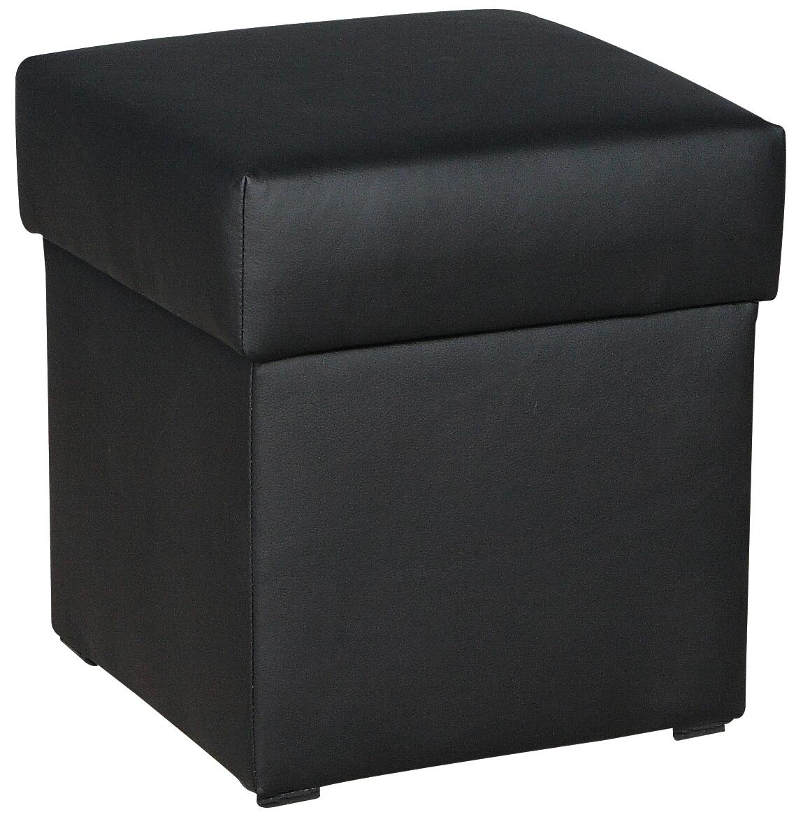 Hocker Anca schwarz B/H/T: ca. 41x43x42 cm