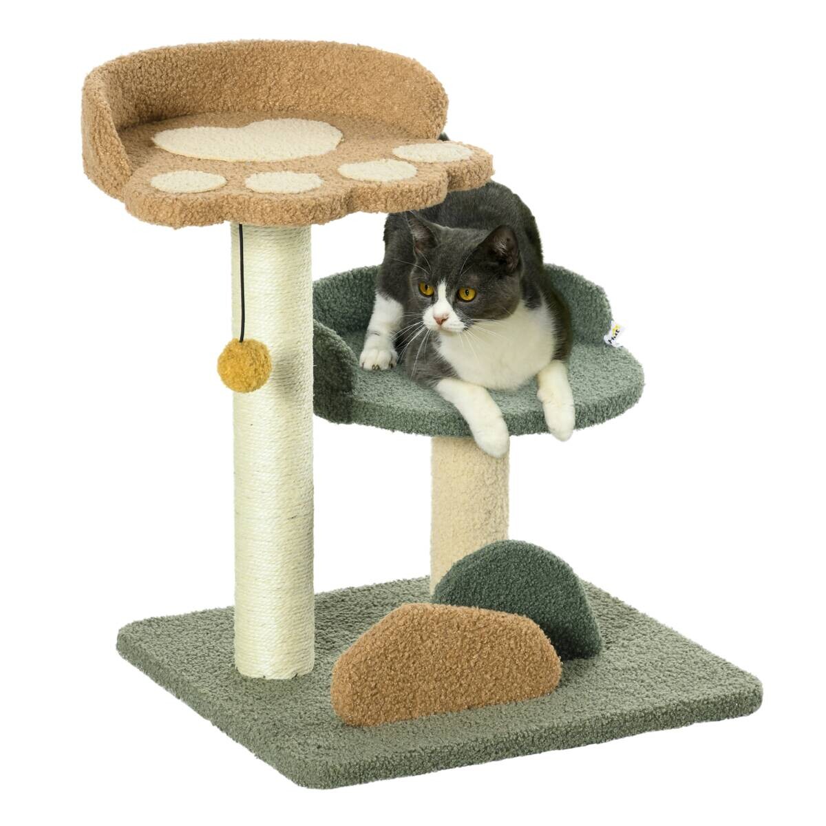 PawHut Kratzbaum grün Spanplatte B/H/L: ca. 39x43x52 cm