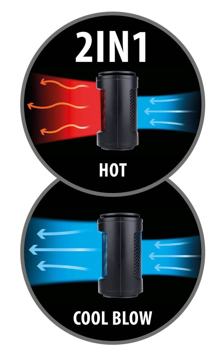 alpina Heizlüfter HP-12AR H/D: ca. 23x13 cm ca. 1200 W