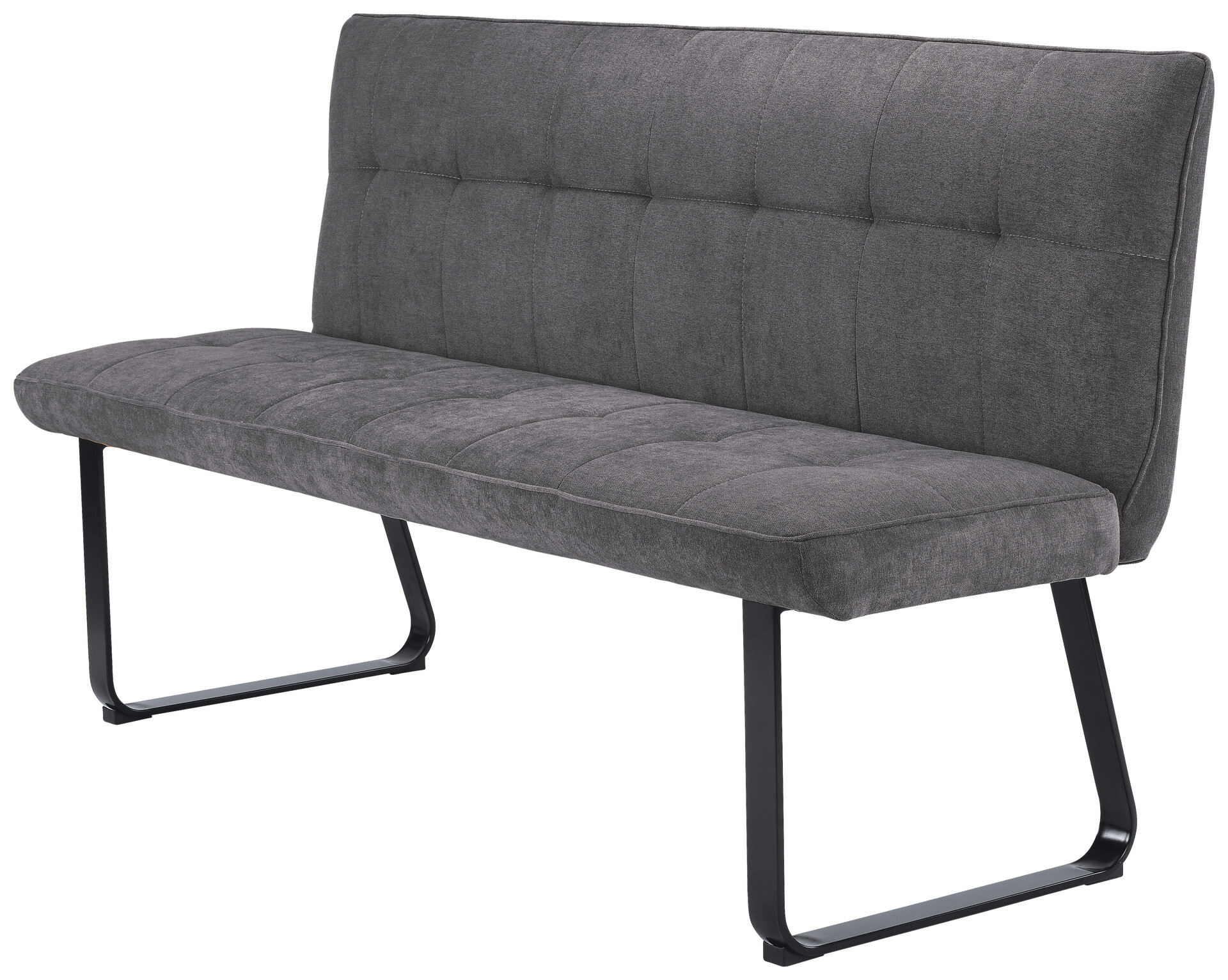 Bank TALEA dunkelgrau schwarz B/H/T: ca. 160x92x59 cm