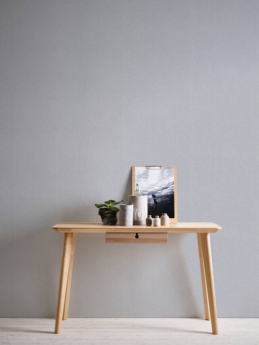 A.S.Creation Vliestapete New Elegance Uni grau B/L: ca. 53x1005 cm