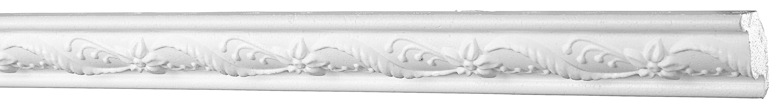 Zierprofil weiß B/H/L: ca. 1,5x2,5x200 cm