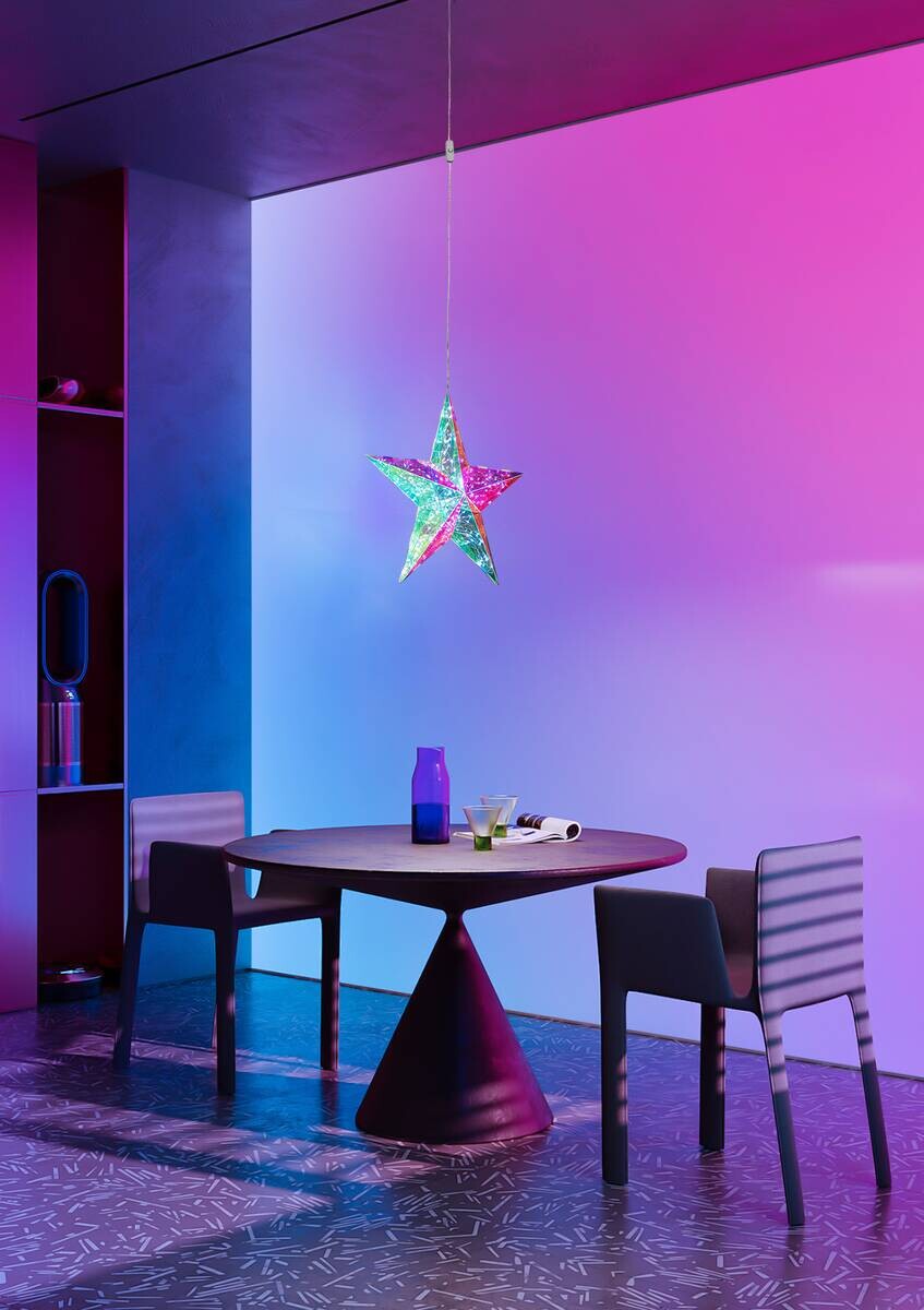 Nolo Dekoleuchte Star transparent B/H/L: ca. 30x10x30 cm