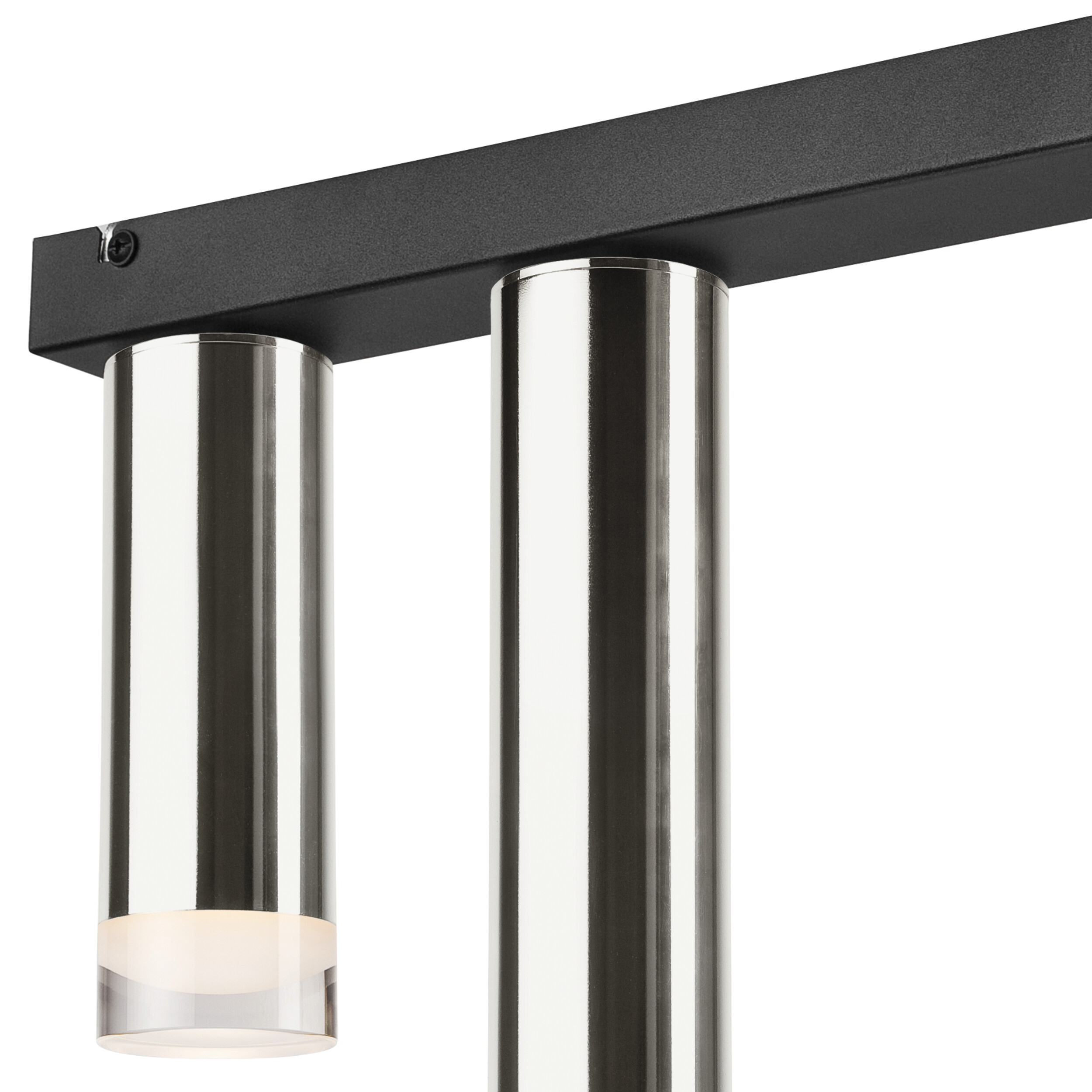 Lamkur Deckenleuchte schwarz Stahl B/H/L: ca. 8x31,5x50 cm E27 2 Brennstellen