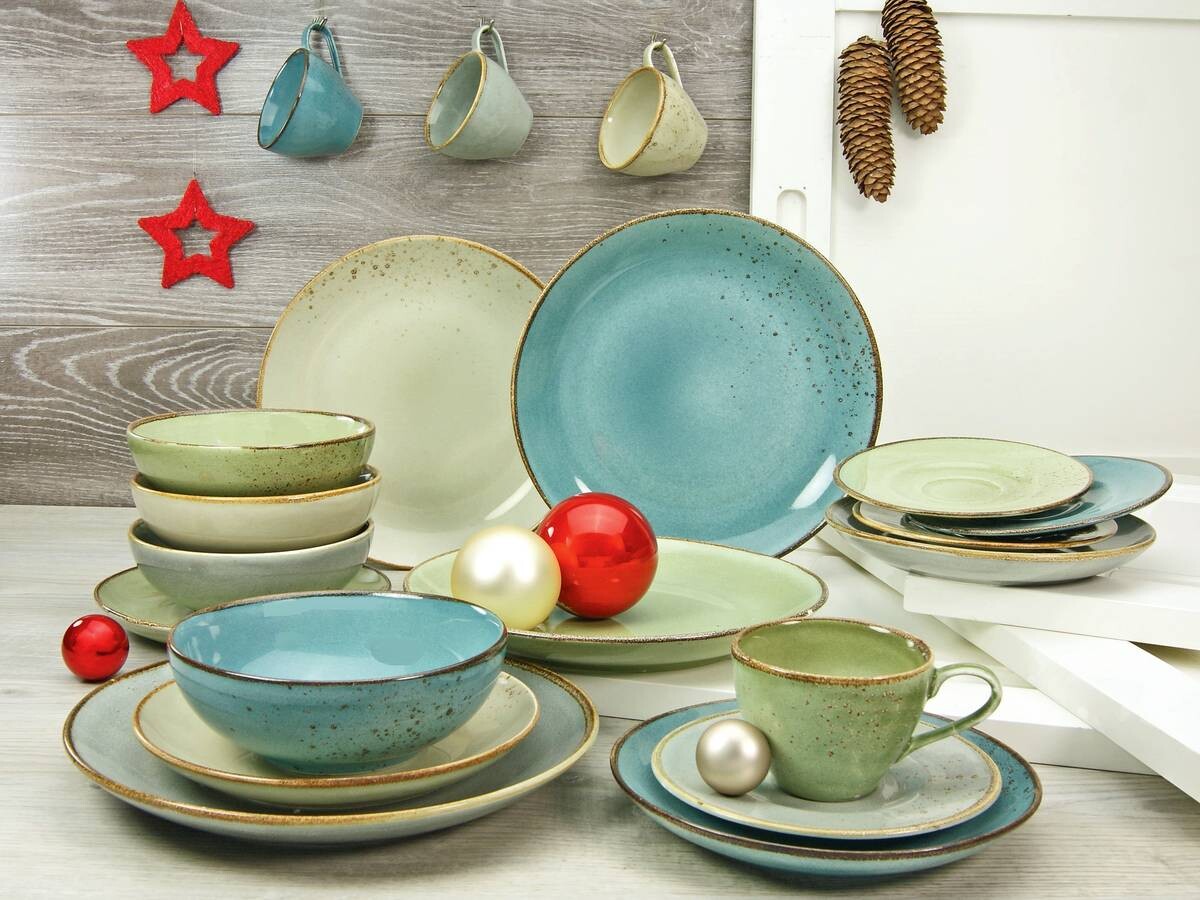 CreaTable Kombiservice Nature Collection bunt Porzellan 20 tlg.