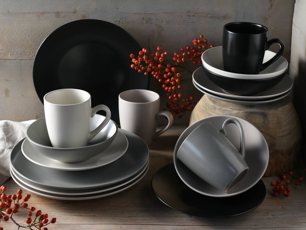 CreaTable Kombiservice Manhattan multicolor Steinzeug 16 tlg.