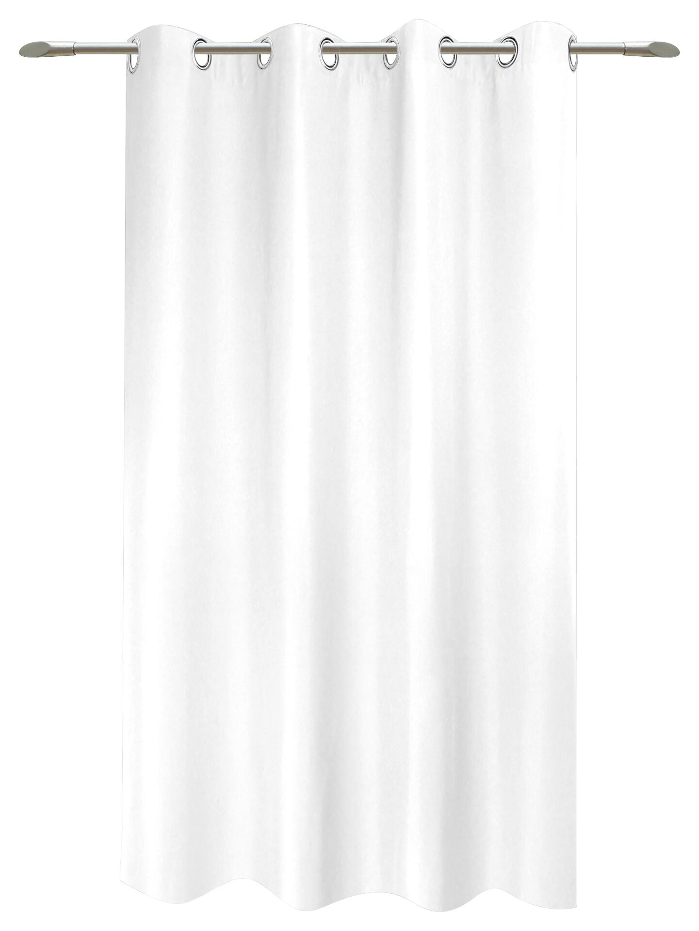 POCOline Ösenvorhang Sorrento weiß B/L: ca. 140x175 cm
