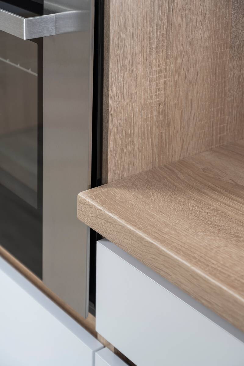 Respekta Küchenblock Economy weiß matt B/H/T: ca. 280x200x60 cm