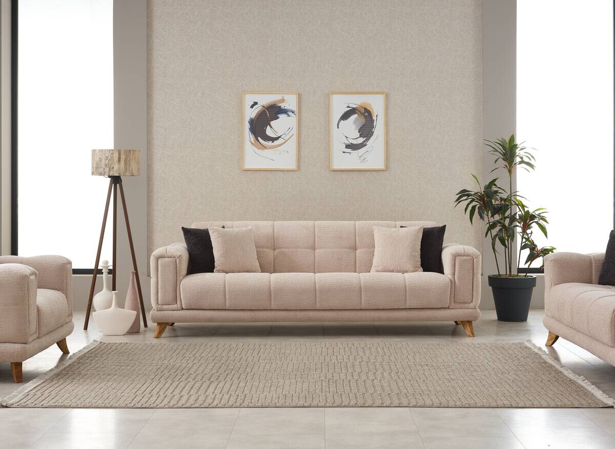 Sofa 3-2-1 Rixos beige Webstoff