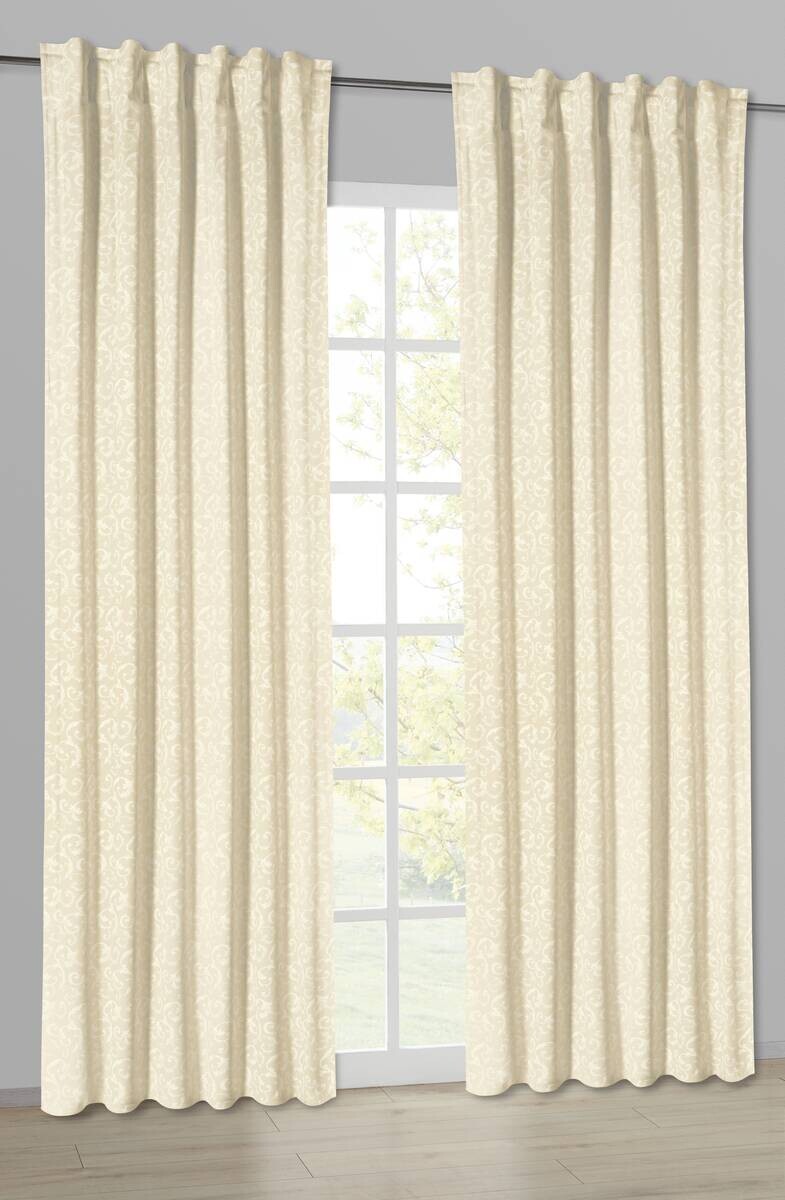 POCOline Kombivorhang Ranke champagner B/L: ca. 135x245 cm